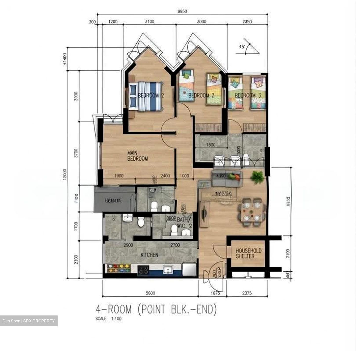 Blk 384 Bukit Batok West Avenue 5 (Bukit Batok), HDB 4 Rooms #638065911